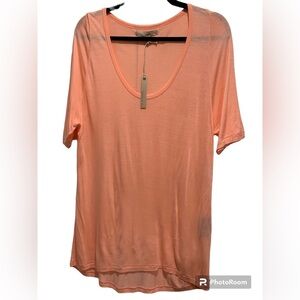 NWT- size S Monk & Lou peach tunic,